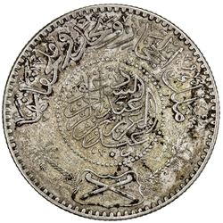 HEJAZ & NEJD: 'Abd al-"Aziz b. Sa'ud, 1924-1926, AR 1/2 riyal, Makka al-Mukarrama (Mecca), AH1348. V