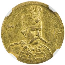 IRAN: Muzaffar al-Din Shah, 1896-1907, AV 5000 dinars, Tehran, AH1316. NGC AU58