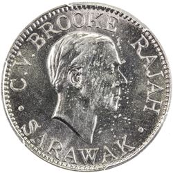 SARAWAK: Charles V. Brooke, 1917-1946, 10 cents, 1934-H