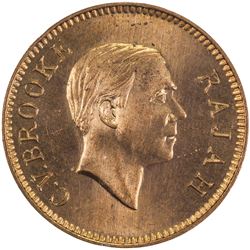 SARAWAK: Charles V. Brooke, 1917-1946, AE cent, 1937-H