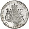 Image 2 : ANHALT-DESSAU: Leopold IV, 1863-1871, AR thaler, 1866. AU
