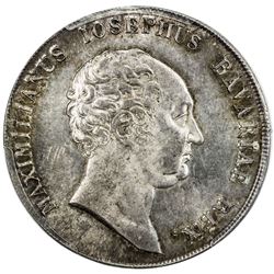 BAVARIA: Maximilian I, King, 1806-1825, AR thaler, 1809. PCGS MS63