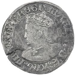 ENGLAND: Mary, 1553-1554, AR groat, ND. F-VF