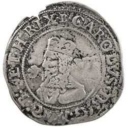 ENGLAND: Charles I, 1625-1649, AR sixpence, 1646. VF-EF