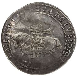 ENGLAND: Charles I, 1625-1649, AR crown, Truro mint, undated (struck circa 1639), NGC F15