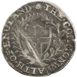 ENGLAND: Commonwealth, 1649-1660, AR sixpence, 1652. F-VF