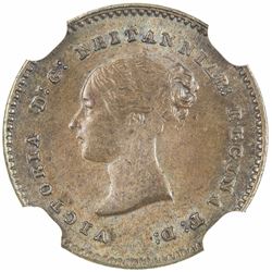 GREAT BRITAIN: Victoria, 1837-1901, AE 1/2 farthing, 1839. NGC MS64