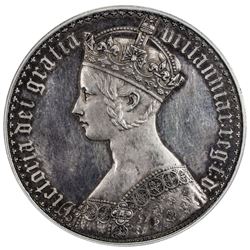 GREAT BRITAIN: Victoria, 1837-1901, AR crown, 1847. PCGS PF62
