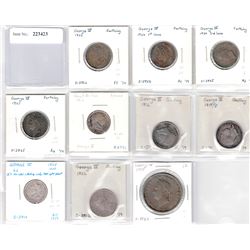 GREAT BRITAIN: Lot of 10 coins