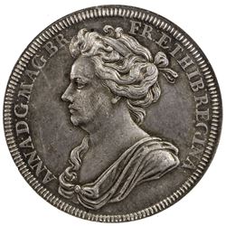 GREAT BRITAIN: Anne, 1702-1714, AR medal, 1702. NGC AU55