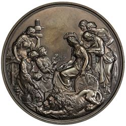 GREAT BRITAIN: Victoria, 1837-1901, AE medal, 1862. EF-AU
