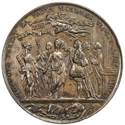 IRELAND: AE medal (39.20g), 1753. EF-AU