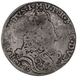 MODENA: Rinaldo d'Este, 1706-1737, AR scudo, 1719. ICG G4