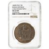 Image 3 : ROMAN REPUBLIC: Second Republic, 1848-1849, AE 3 baiocchi, 1849-R. NGC MS65