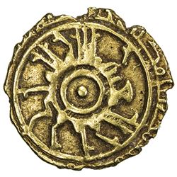 SICILY: Roger II, 1105-1154, AV tari (1.03g), Madinat Siqilliya, AH5xx. VF