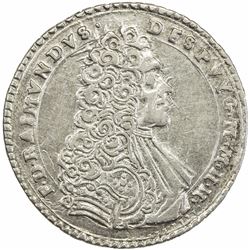 MALTA: Ramon Despuig, 1736-1741, AR 4 tari (4.26g), 1737, KM-202, EF