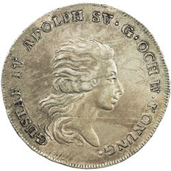 SWEDEN: Gustav IV Adolf, 1792-1809, AR riksdaler, 1795. VF-EF