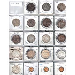 SWEDEN:LOT of 19 silver and GOLD coins