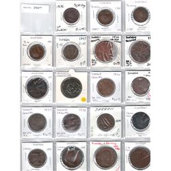 SWEDEN:LOT of 19 copper coins