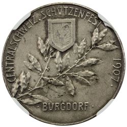 BERN: AR shooting medal, 1907. NGC MS64