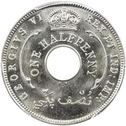 BRITISH WEST AFRICA: George VI, 1936-1952, halfpenny, 1937-KN. PCGS SP