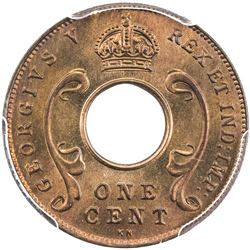 EAST AFRICA: George V, 1910-1936, AE cent, 1928-KN. PCGS SP