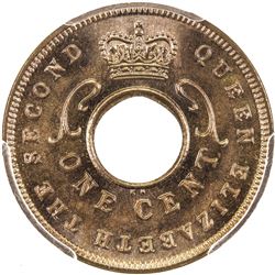 EAST AFRICA: Elizabeth II, 1952-1963, AE cent, 1956-KN. PCGS SP