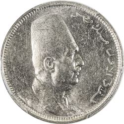 EGYPT: Fuad, as King, 1922-1936, 2 milliemes, 1924-H/AH1342. PCGS SP