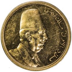 EGYPT: Fuad, 1922-1936, AV 500 piastres, 1922/AH1340. PCGS AU55