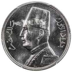 EGYPT: Fuad, 1922-1936, 5 milliemes, 1933-H/AH1352. PCGS SP64