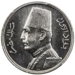 EGYPT: Fuad, 1922-1936, 5 milliemes, 1935-H/AH1354. PCGS SP64