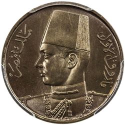 EGYPT: Farouk, 1936-1952, 1/2 millieme, 1938/AH1357. PCGS SP67
