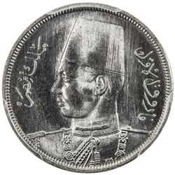 EGYPT: Farouk, 1936-1952, 5 milliemes, 1941/AH1360. PCGS SP65