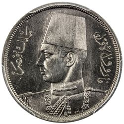 EGYPT: Farouk, 1936-1952, 10 milliemes, 1941/AH1360. PCGS SP66