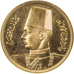 EGYPT: Farouk, 1936-1952, AV 500 piastres, 1938/AH1357. NGC PF64