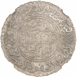 MOROCCO: Moulay al-Hasan I, 1873-1894, AR 5 dirhams, Paris, AH1310. NGC MS64