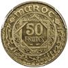 Image 2 : MOROCCO: Muhammad V, 1927-1962, 50 francs, piefort ESSAI, Paris, AH1371. PCGS SP67