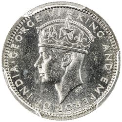 HONG KONG: George VI, 1936-1952, 5 cents, 1939-KN. PCGS SP