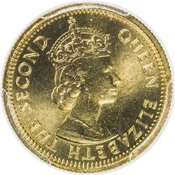 HONG KONG: Elizabeth II, 1952-1997, 5 cents, 1971-KN. PCGS SP