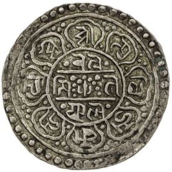 TIBET: AR ranjana tangka (4.88g), year "16-16". PCGS EF45