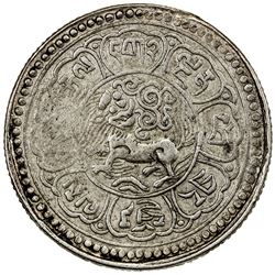 TIBET: AR srang (17.84g), year 15-43 (1918), YZM-398, Y-A18.1, PCGS AU53