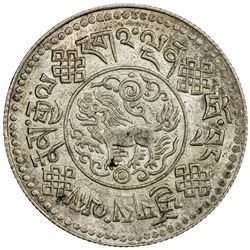 TIBET: AR 3 srang (11.63g), Trabshi mint, year 16-8 (1934), PCGS MS62