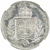 Image 1 : BRAZIL: Pedro II, 1831-1889, AR 2000 reis, 1865. NGC MS64
