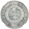 Image 2 : BRAZIL: Pedro II, 1831-1889, AR 2000 reis, 1865. NGC MS64