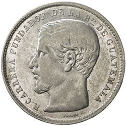 GUATEMALA: Republic, AR peso, 1869. AU