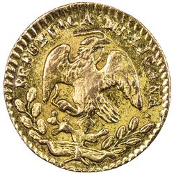 MEXICO: Segunda Republica, 1846-1863, AV 1/2 escudo, 1863/57-Mo. EF-AU