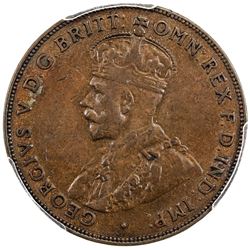 AUSTRALIA: George V, 1910-1936, AE penny, 1930(m). PCGS VF35