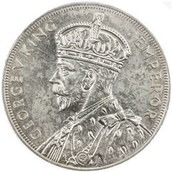 NEW ZEALAND: George V, 1910-1936, AR crown, 1935. PCGS MS62