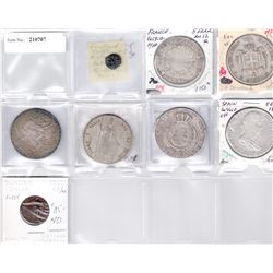 WORLDWIDE: LOT of 8 coins