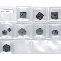 INDO-SCYTHIAN:LOT of 7 copper coins